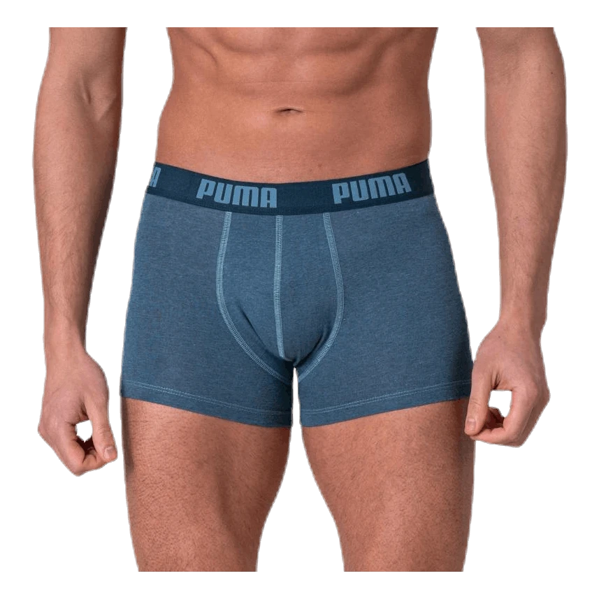 Puma Basic Boxer 2-Pack Blue 4 Puma Basic Boxer 2-Pack Blue - Image 2