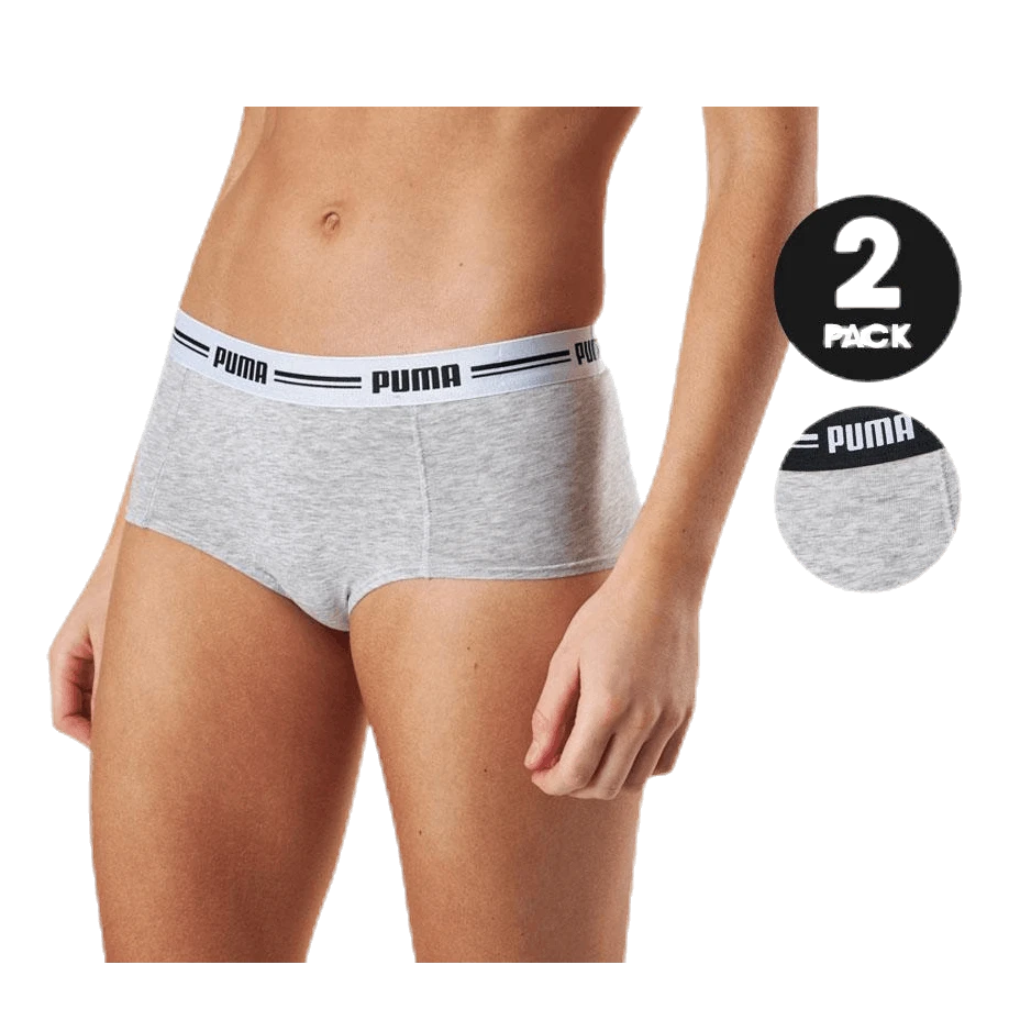 Puma Iconic Mini Short 2-Pack Grey 3 Puma Iconic Mini Short 2-Pack Grey
