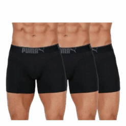 Puma Lifestyle Sueded Cotton Boxer 3p Black