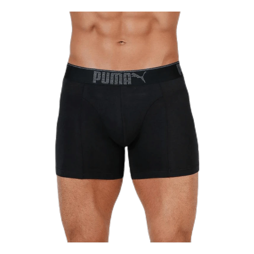 Puma Lifestyle Sueded Cotton Boxer 3p Black 4 Puma Lifestyle Sueded Cotton Boxer 3p Black - Image 2