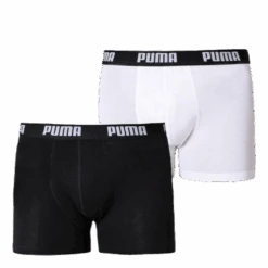 Puma Basic Boxer 2-Pack White/Black