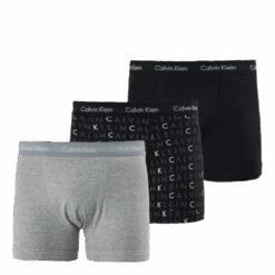 Calvin Klein 3P Trunk Black/Grey