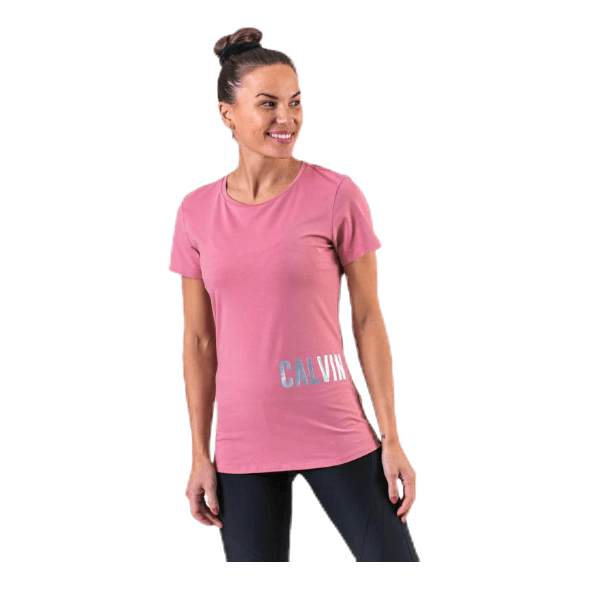 Calvin Klein Performance Short Sleeve T-Shirt Pink 5 Calvin Klein Performance Short Sleeve T-Shirt Pink - Image 3