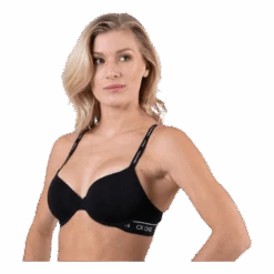 Calvin Klein Ck One Cotton Lightly Lined Demi Black