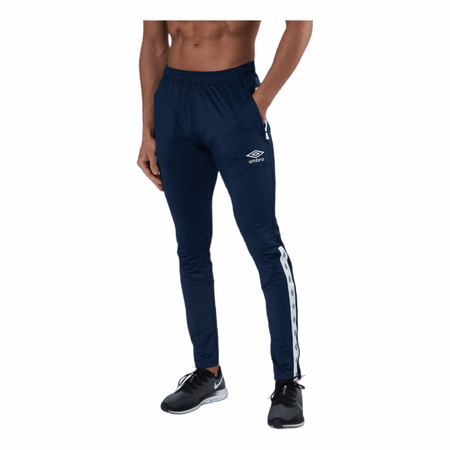 UMBRO UX Elite Pant Slim Blue/White 3 UMBRO UX Elite Pant Slim Blue/White