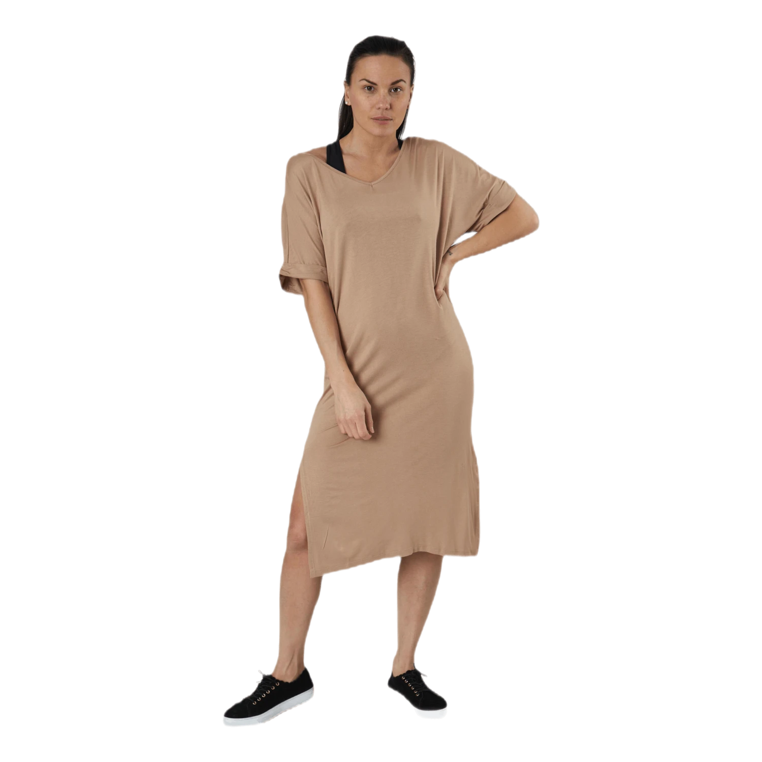 Pieces Neora Ss Fold Up Dress Beige 3 Pieces Neora Ss Fold Up Dress Beige