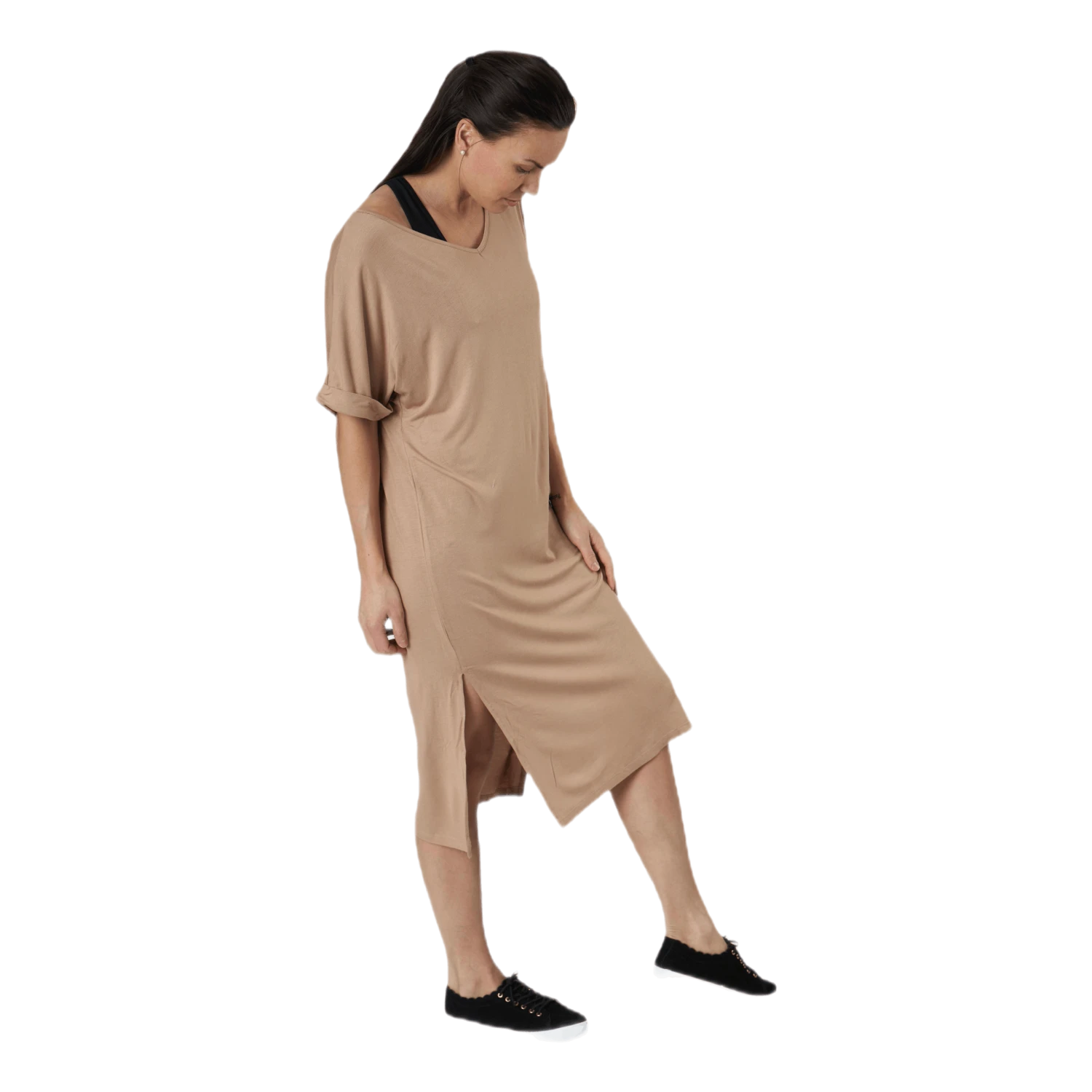 Pieces Neora Ss Fold Up Dress Beige 4 Pieces Neora Ss Fold Up Dress Beige - Image 2