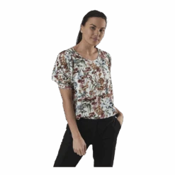 ONLY Karma Life 2/4 Aop Top Wvn White