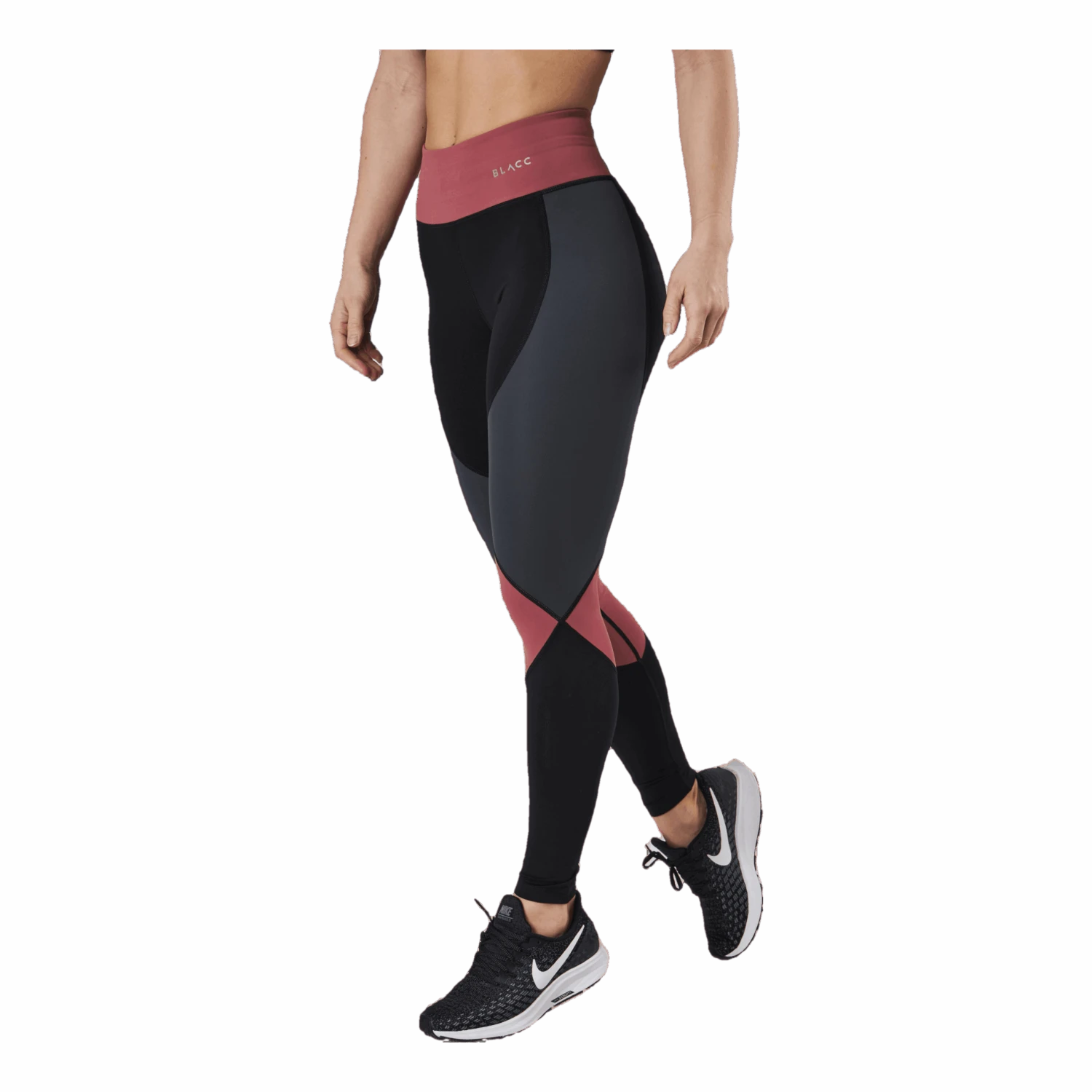 Peppy Blocking Tights Pink/Black 4 Peppy Blocking Tights Pink/Black - Image 2