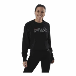 Fila Jamina Cropped Crew Sweat Black