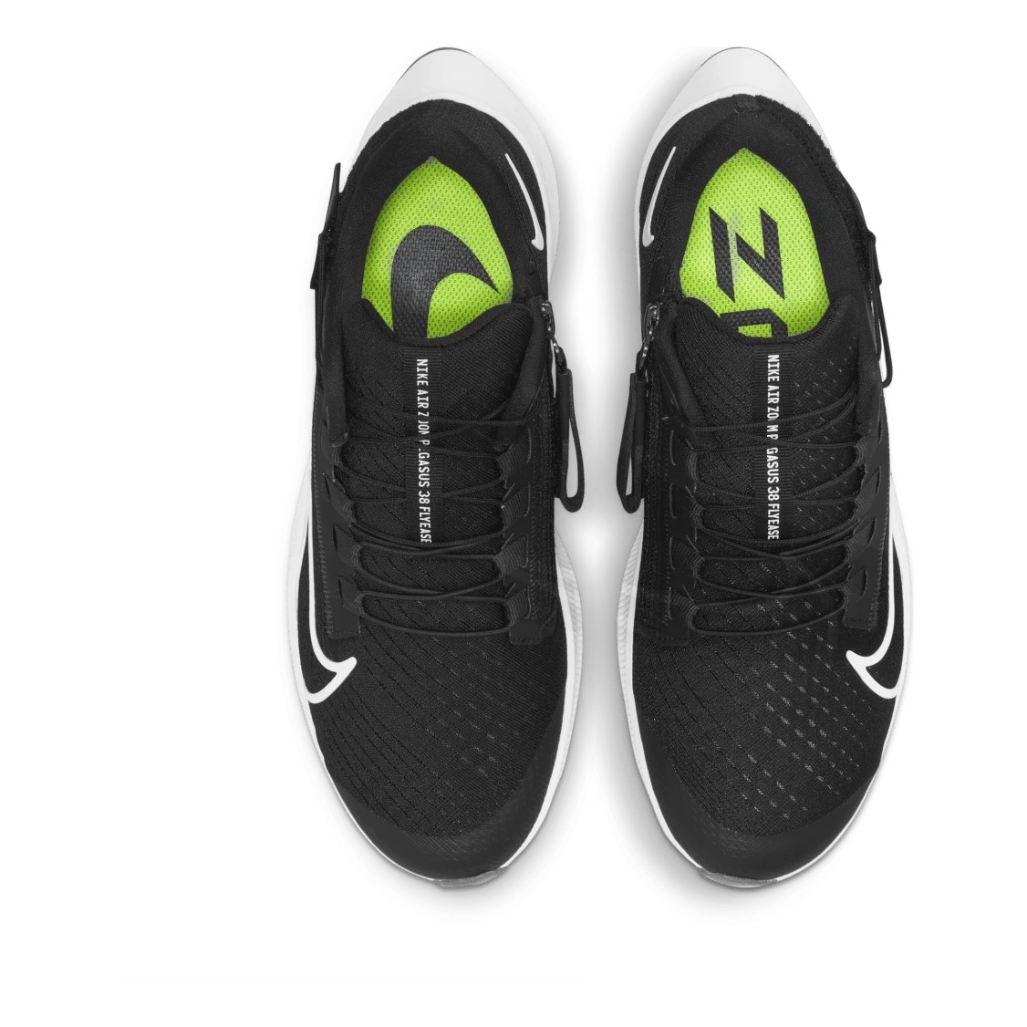 Nike Air Zoom Pegasus 38 Womens FlyEase White/Black 7 Nike Air Zoom Pegasus 38 Womens FlyEase White/Black - Image 5