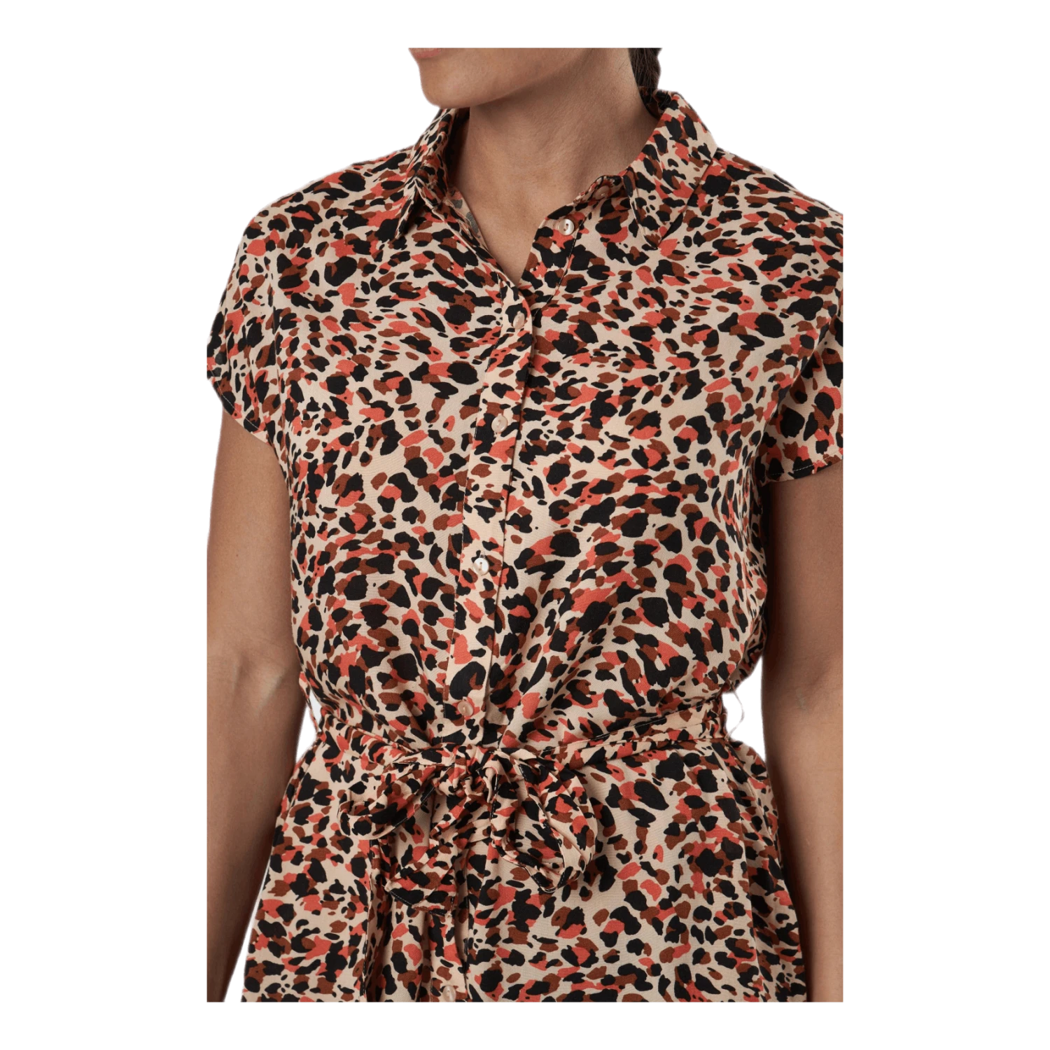 Pieces Nya Ss Shirt Dress Orange 6 Pieces Nya Ss Shirt Dress Orange - Image 4