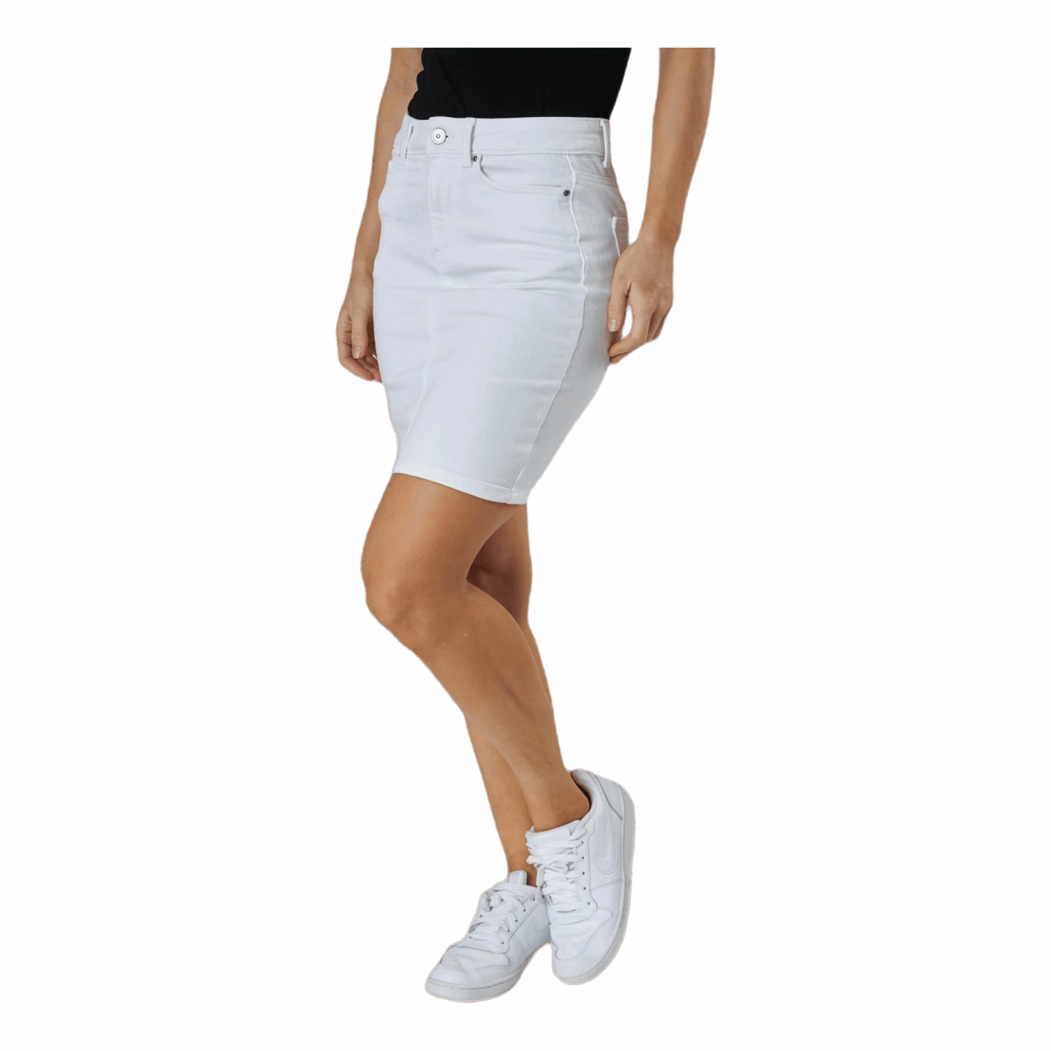 Pieces Lili Mw Denim Skirt White 3 Pieces Lili Mw Denim Skirt White