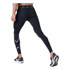 2XU Accelerate Compression Tights Black/Silver -BJØRN BORG kauppa 9336340528883 009 94bdc03c1ff64ff88f28c3e2e4dae81a