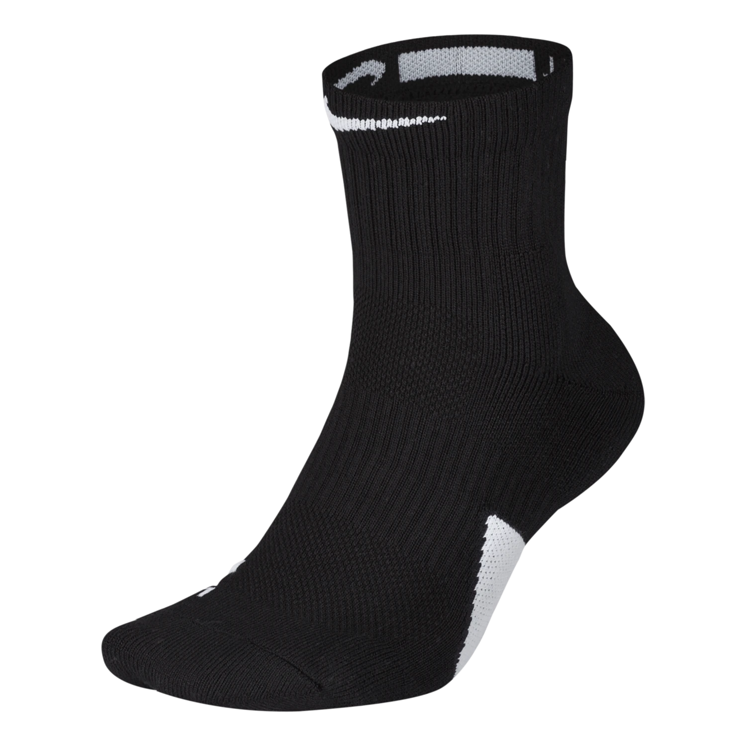 Nike Elite Mid Basketball Socks BLACK/WHITE/WHITE 3 Nike Elite Mid Basketball Socks BLACK/WHITE/WHITE